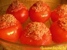 Tomates farcies  lorientale au ssame